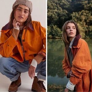 Free People Cori Waxed Chore Coat